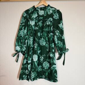 Sugarlips Green Floral Mini Dress